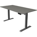 Zit-sta-bureau kerkmann 10181612 melamine antraciet; grafiet