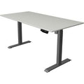 Zit-sta-bureau kerkmann 10181311 melamine antraciet; lichtgrijs