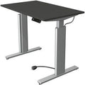 Zit-sta-bureau kerkmann 10231413 spaanplaat antraciet, zilver