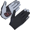Gripgrab - shark padded lange vinger zomer mtb gravel fietshandschoenen met padding - zwart - unisex - maat xxl