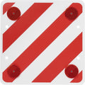 markeringsbord met reflectoren 50 x 50 cm rood wit