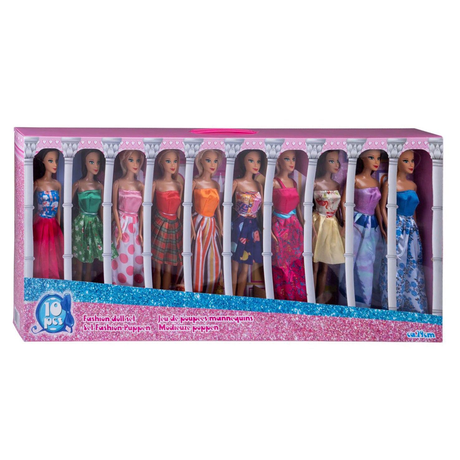 Modepuppen-Set, Set von 10
