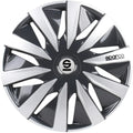Sparco - wieldoppen - velgen - lazio - 15 inch - grijs zilver