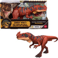 Mattel jurassic world wild brullende afrovenator dinosaurusactiefiguur - met licht en geluid