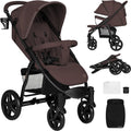 Lionelo buggy annet plus – lichtgewicht inklapbaar – grote massieve wielen met vering – inclusief voetenzak, klamboe bekerhouder – verstelbare rugleuning voetsteun – wandelwagen vanaf de geboorte tot 22 kg – kinderwagen