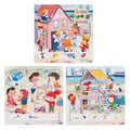 Rolf - houten legpuzzel serie wonen, set van 3