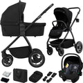 Lionelo meril 3in1 kinderwagen - buggy – xl reiswieg, wandelwagen adac-gecertificeerd autostoeltje – all-terrain wielen – compleet accessoireset – upf50+