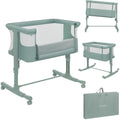 Lionelo aurora 3in1 co-sleeper - babybedje tot 9 kg - meegroeibed - 4 wielen met rem - campingbedje – verstelbare hoogte – ademend gaas – inclusief matras transporttas – afneembare bekleding