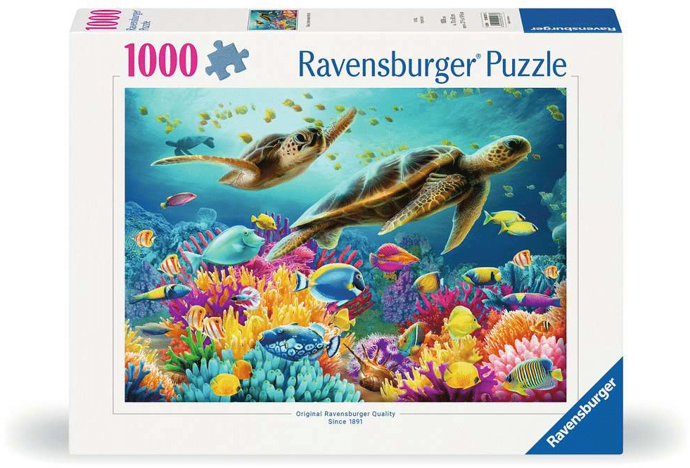 Ravensburger Puzzle „Blaue Unterwasserwelt“, 1000 Teile.