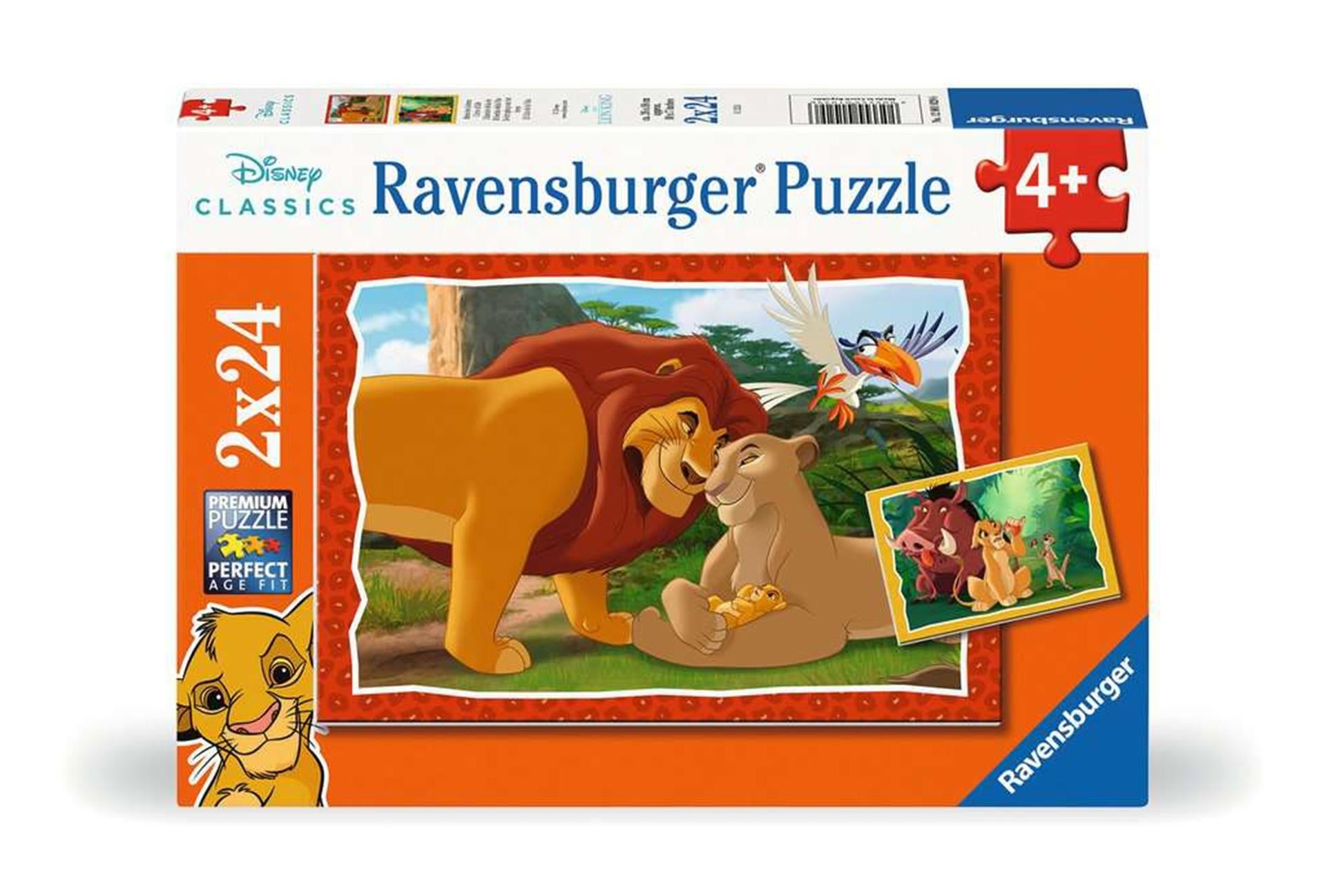 Ravensburger Puzzle König der Löwen 2x24-teilig