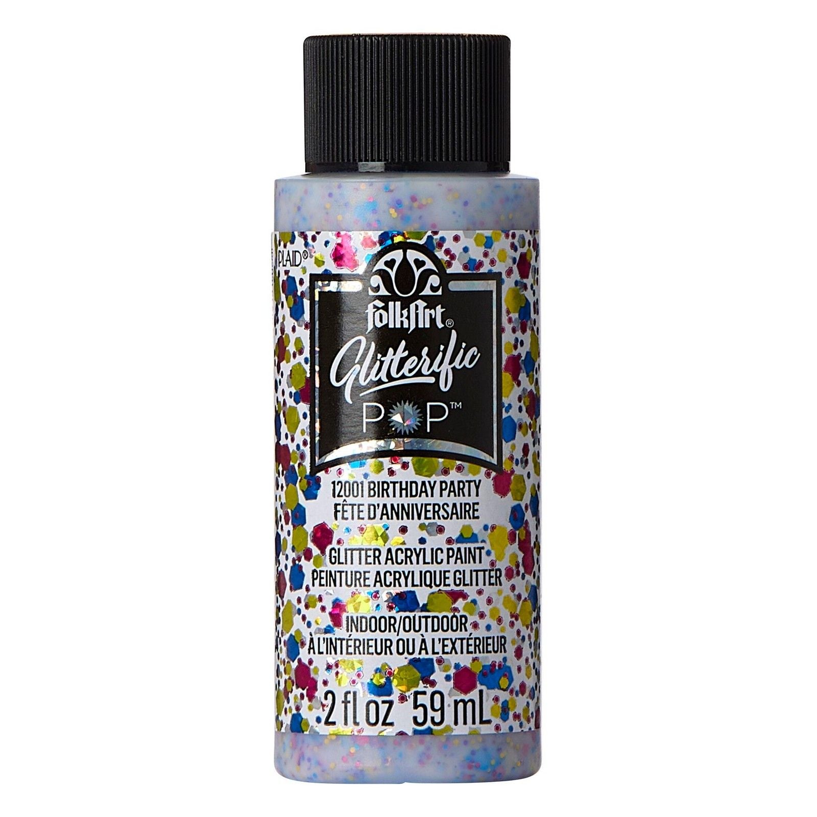 Folkart • glitterific pop acrylic paint birthday party 59ml