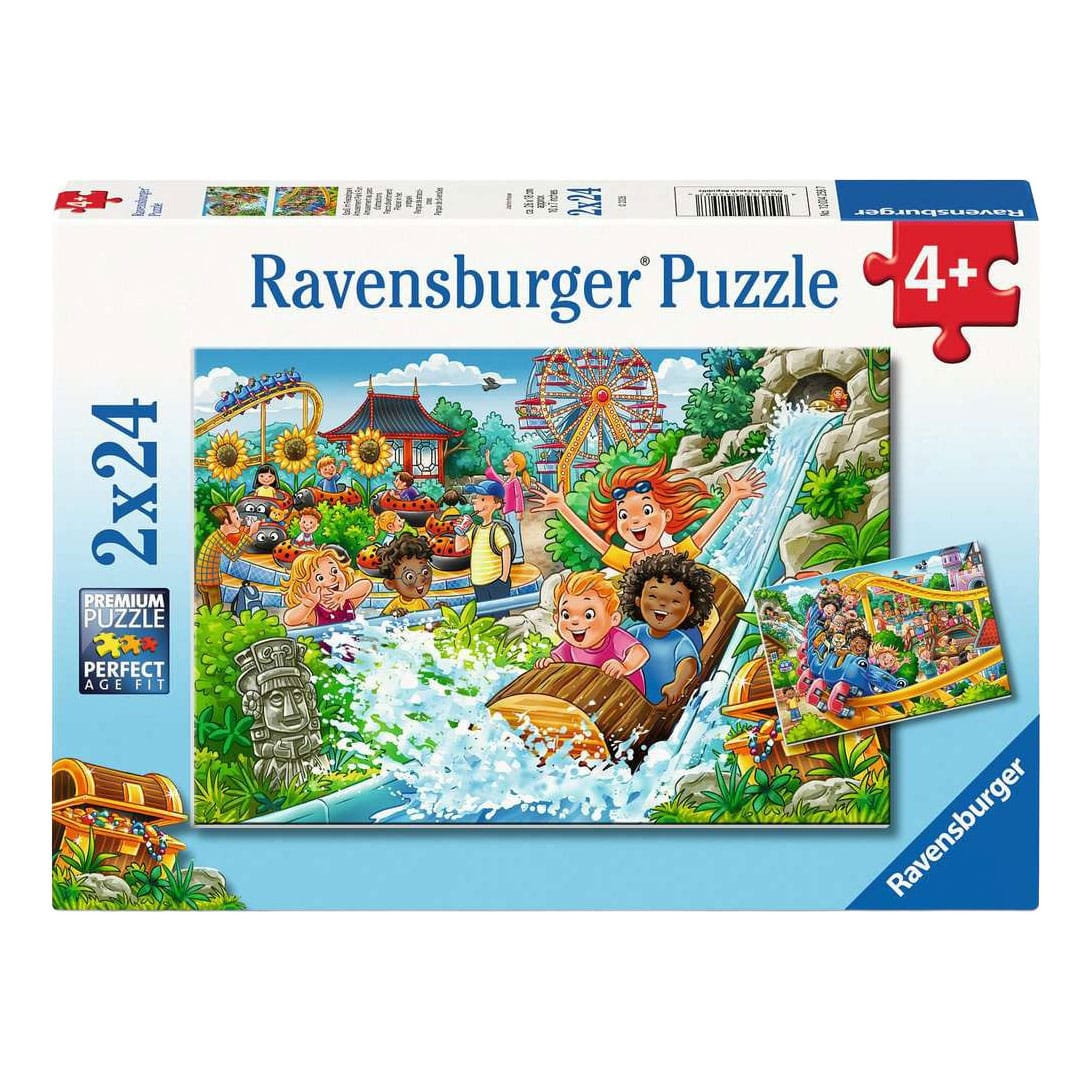 Ravensburger – pretpark – kinderpuzzel – 2 x 24 stukjes