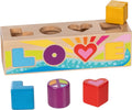 Goki Sortierbox aus Holz, Formensortierer, Liebe