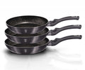 Berlinger haus carbon pro serie - pannenset - granieten coating - ø20, ø24, ø28 cm