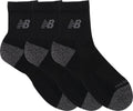 New balance active qtr socks 3 pack unisex sportsokken - black