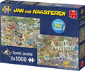Jumbo Jan van Haasteren Puzzle – 2in1 Safari-Sturm, 1000 Teile.