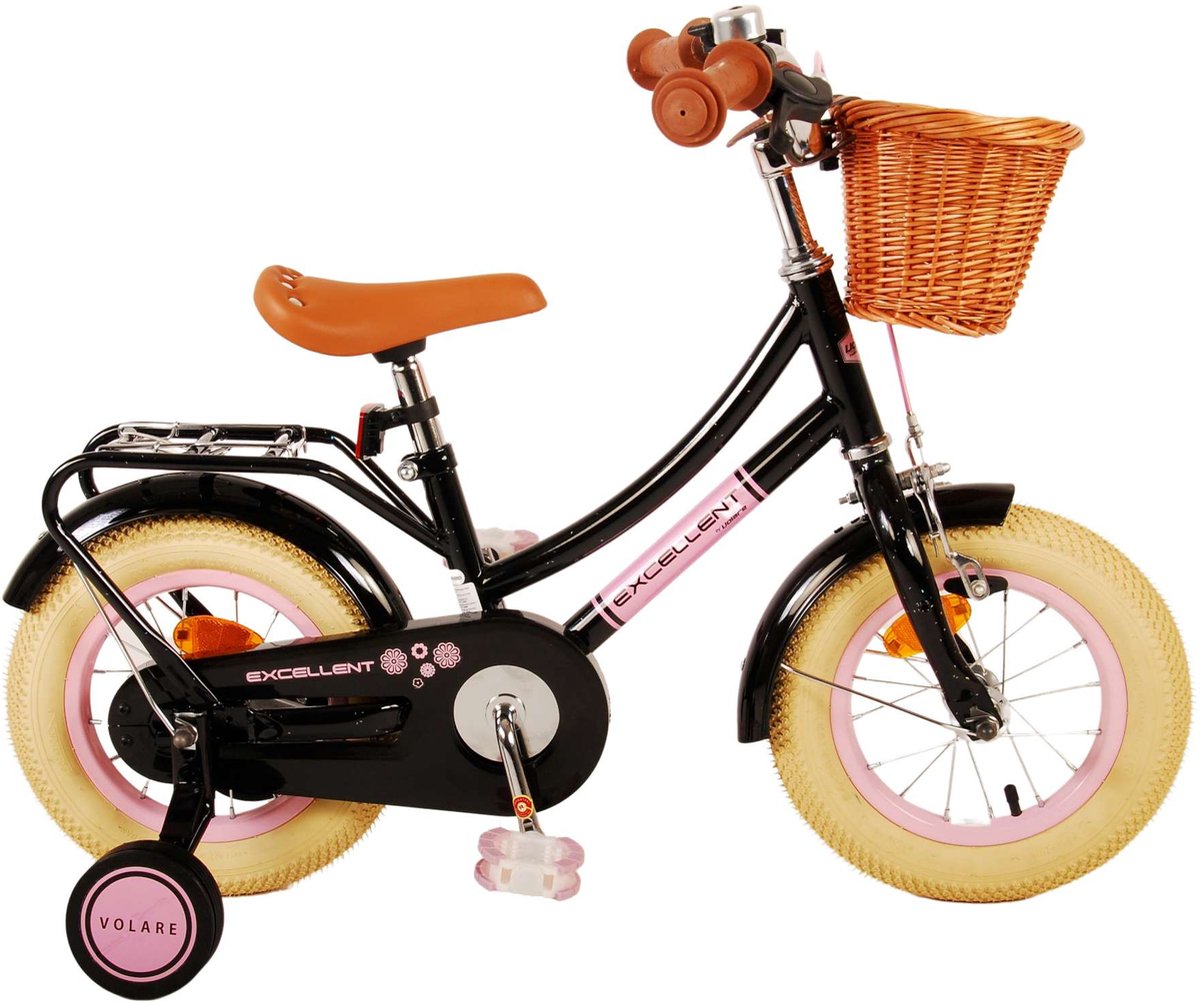 Volare 12 Fahrrad, ausgezeichnetes schwarz-rosa Transportfahrrad 21186