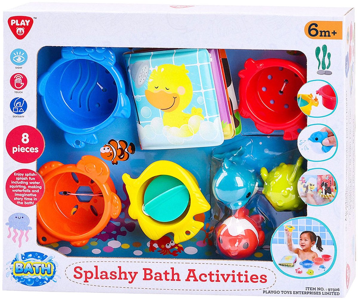 Playgo Spritziges Badespielzeug - 8 Stück.