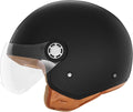 Nox n210 evo - scooter helm - luxe jethelm - mat zwart - comfortvoering - ece 22.06 gekeurde helm - xl - 60 tot 61 cm xl