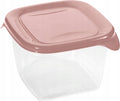 Curver fresh go rechthoekige voedselcontainer 1,2l - transparant roze