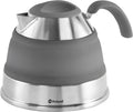 Outwell collaps kettle 1.5l campingketel opvouwbaar siliconen grijs