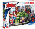 Clementoni legpuzzel super color maxi the avengers, 104st.