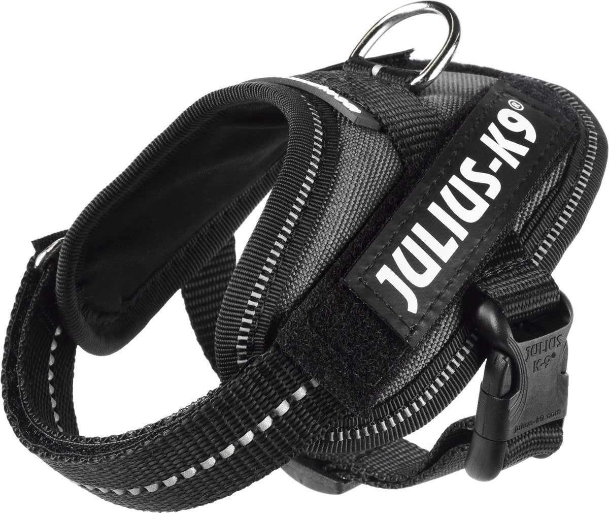 Julius-k9 julius k9 idc powertuig harnas - baby 1 30-40 cm - xxxs - antraciet xxxs