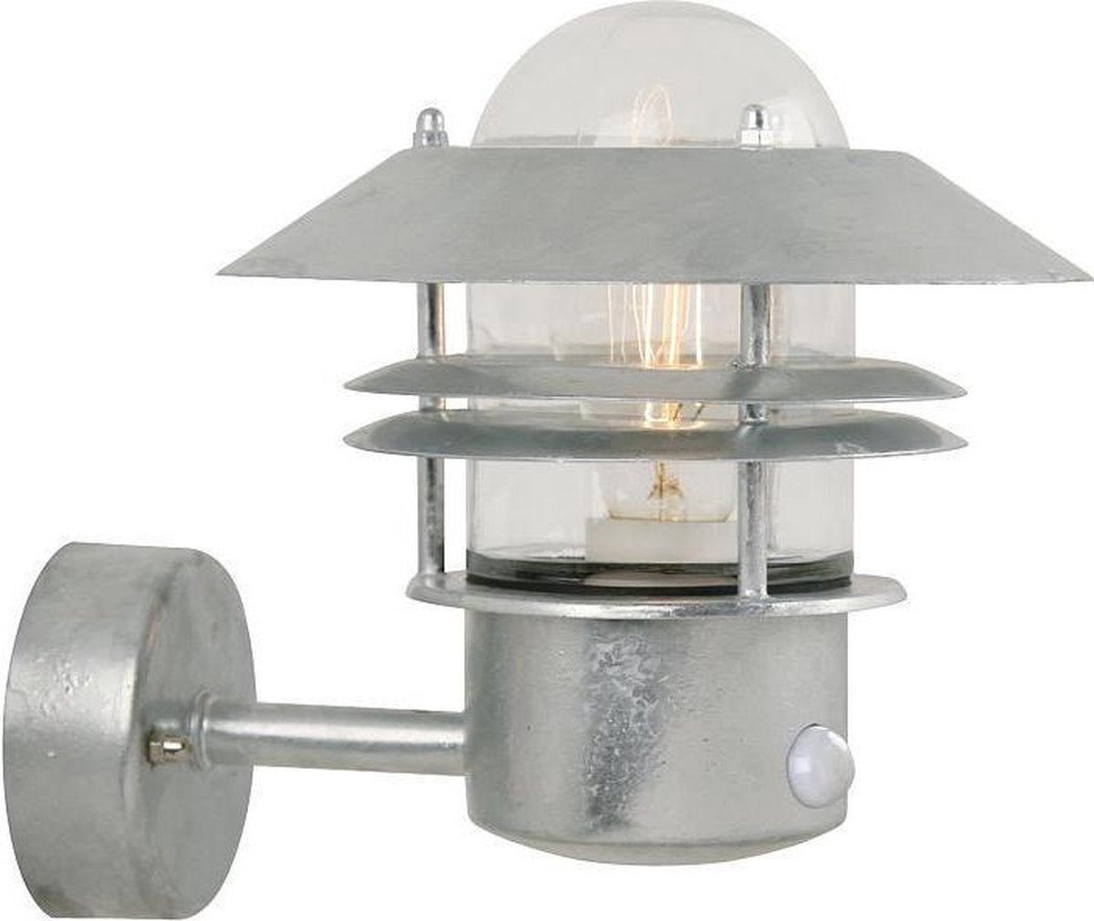 Nordlux blokhus-wandlamp-up-sensor-e27-gegalvaniseerd