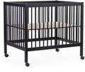 Childhome park 97 box met wieltjes - hout - 0 tot 36m - zwart - 98 x 78 x 82 cm