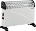 Noveen convector heater ch-5000 met turbo fan - elektrische convector verwarming kachel - staand of hangend - maximaal 2000w - wit