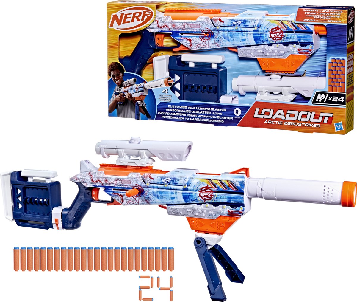 Nerf-Ausrüstung Arctic Zerostriker Blaster