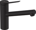 Hansgrohe zesis m33 - keukenmengkraan - ééngreeps bediening - coolstart energiebesparend - ecosmart waterbesparend - 150mm maat - 1 straalfunctie - mat zwart
