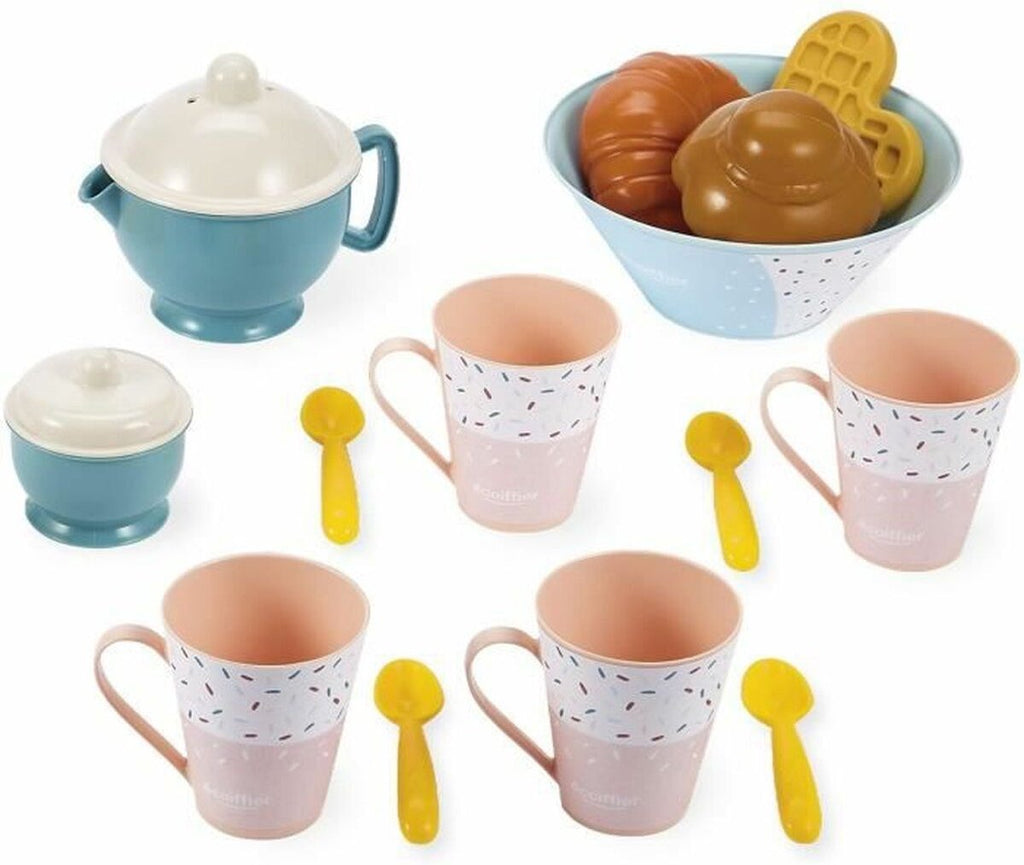 Ecoiffier Frühstücksspielset in Aufbewahrungsbox, 35-teilig.