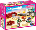 Playmobil dollhouse huiskamer met openhaard - 70207