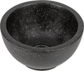Differnz river waskom - 23x23x12cm - terrazzo zwart