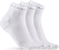 Craft active mid sock 3-pack unisex sportsokken - wit