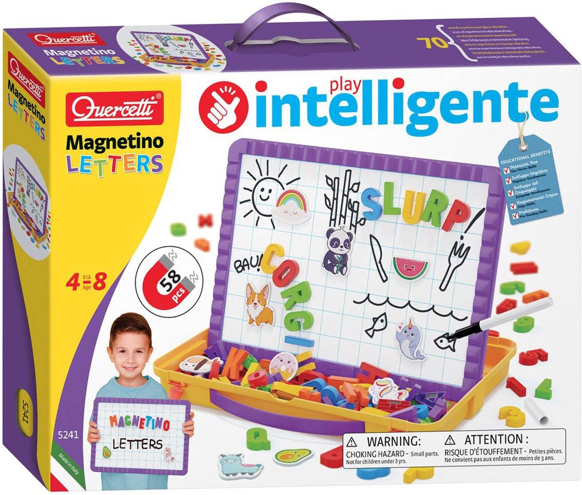 Quercetti Magnetbuchstaben im Aufbewahrungskoffer