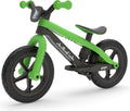 Chillafish loopfiets 2 jaar met voetsteun en voetrem - groen - lichtgewicht loopfiets jongens en meisjes tot 5 jaar met verstelbaar zadel en 12 rubberskin banden voor extra grip binnen en buiten - model bmxie 2