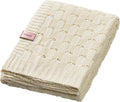 Babyono baby ono bamboo knitted creme 75x100 cm wiegdeken 1479 01