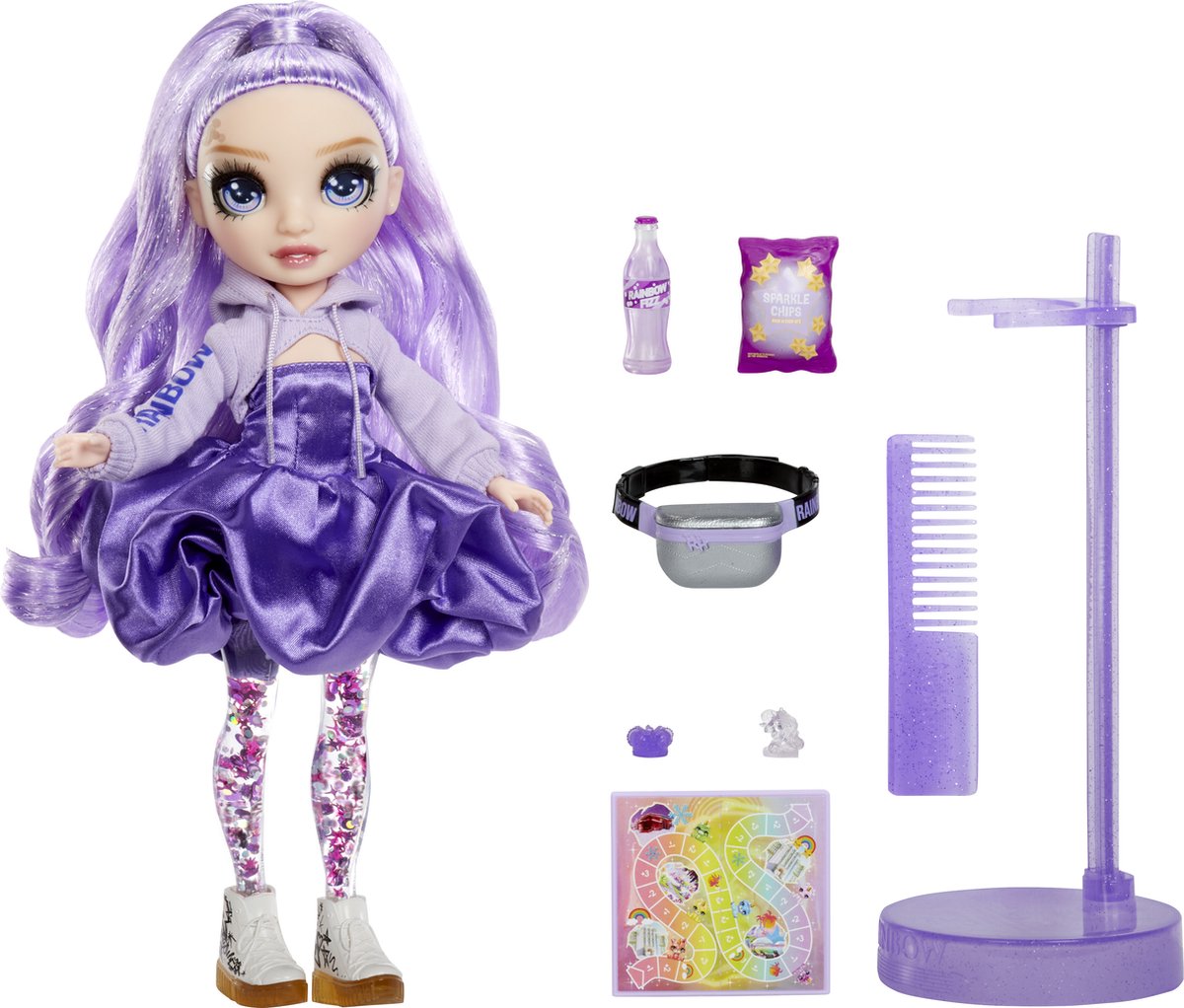 MGA Entertainment Rainbow High Sparkle Shine Fashion Doll - Viola