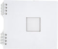 Creotime spiraal gebonden scrapbook, afm 20x20 cm, 250 gr, 1 stuk, wit