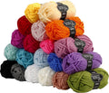 Creativ company fantasia acrylgaren, l: 35 m, maxi , diverse kleuren, 50 gr, 20 bol