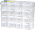 Hama strijkkralen opbergbox set met 16 opbergdoosjes