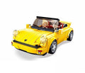 Sluban modelbricks duitse gele sportwagen bouwspeelgoed kinderen vanaf 8 jaar – constructiespeelgoed modelbouw raceauto – bouwdoos met 290 bouwstenen en 2 minifiguren – m38-b1097