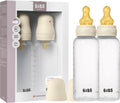 Bibs babyfles 270 ml natuurlijk latexrubber speen verpakking 2 stuks - anti-koliek, bpa-vrij, ronde speen, gemiddelde stroom , licht gewicht en makkelijk te reinigen, geschikt voor pasgeboren baby's 0+ jaar - ivory
