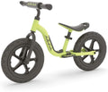 Chillafish loopfiets 2 jaar - lichtgewicht met verstelbaar zadel en stuur - groen - loopfiets voor jongens tot 5 jaar met voetsteun, handvat om te dragen en 12 rubberskin anti lek banden - model charlie sport