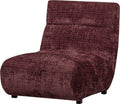 Woood observe fauteuil - chenille - aubergine - 82x75x96