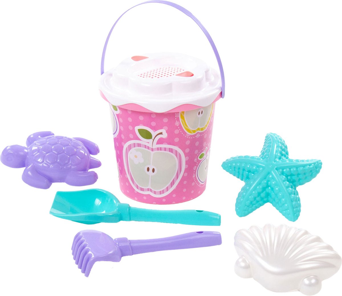 Cavallino XL Eimer-Set rosa, 7-teilig.