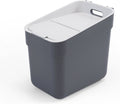 Curver ready to collect prullenbak - 20 liter - donkergrijs lichtgrijs