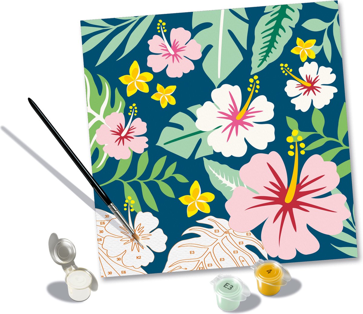 Ravensburger Creart Malen nach Zahlen – exotische Blumen